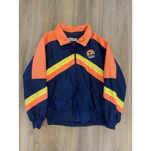 Vintage 90s Nascar Tide Racing Team Jacket #5  Ricky Rudd Mens XL Windbreaker - Picture 1 of 6
